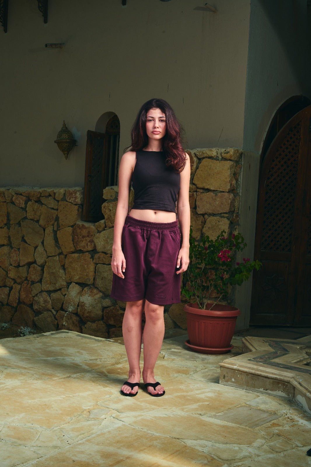 Embroidered Interlock Short