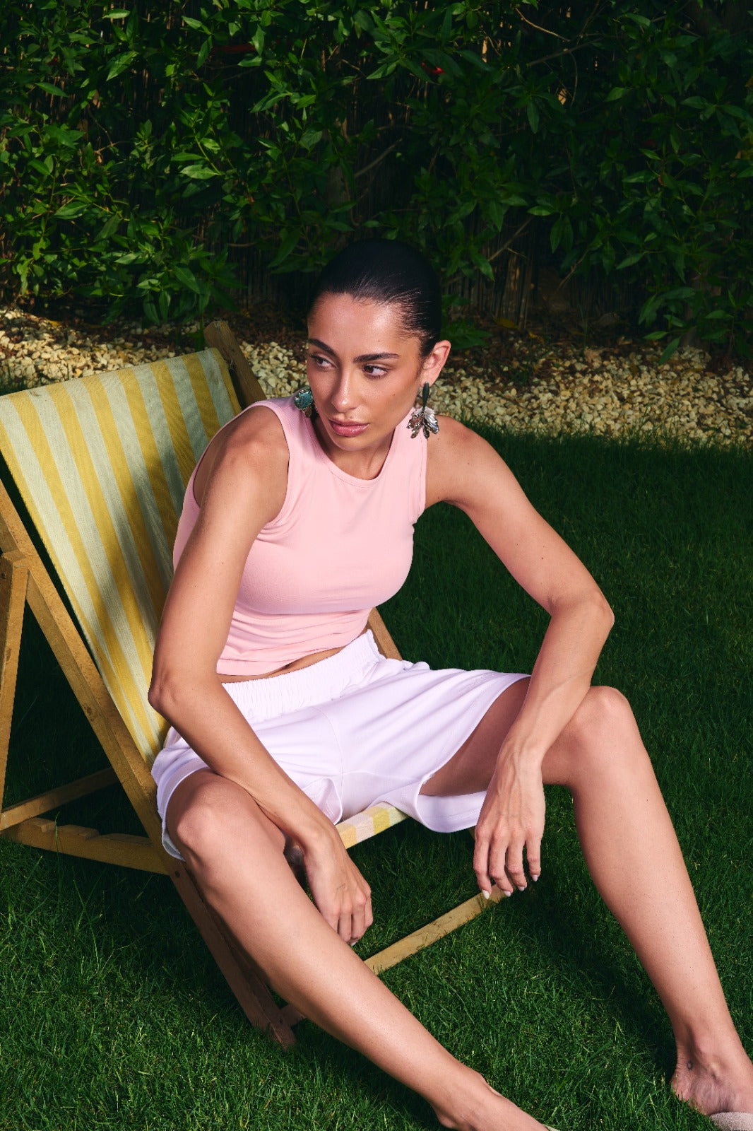 Embroidered Interlock Short