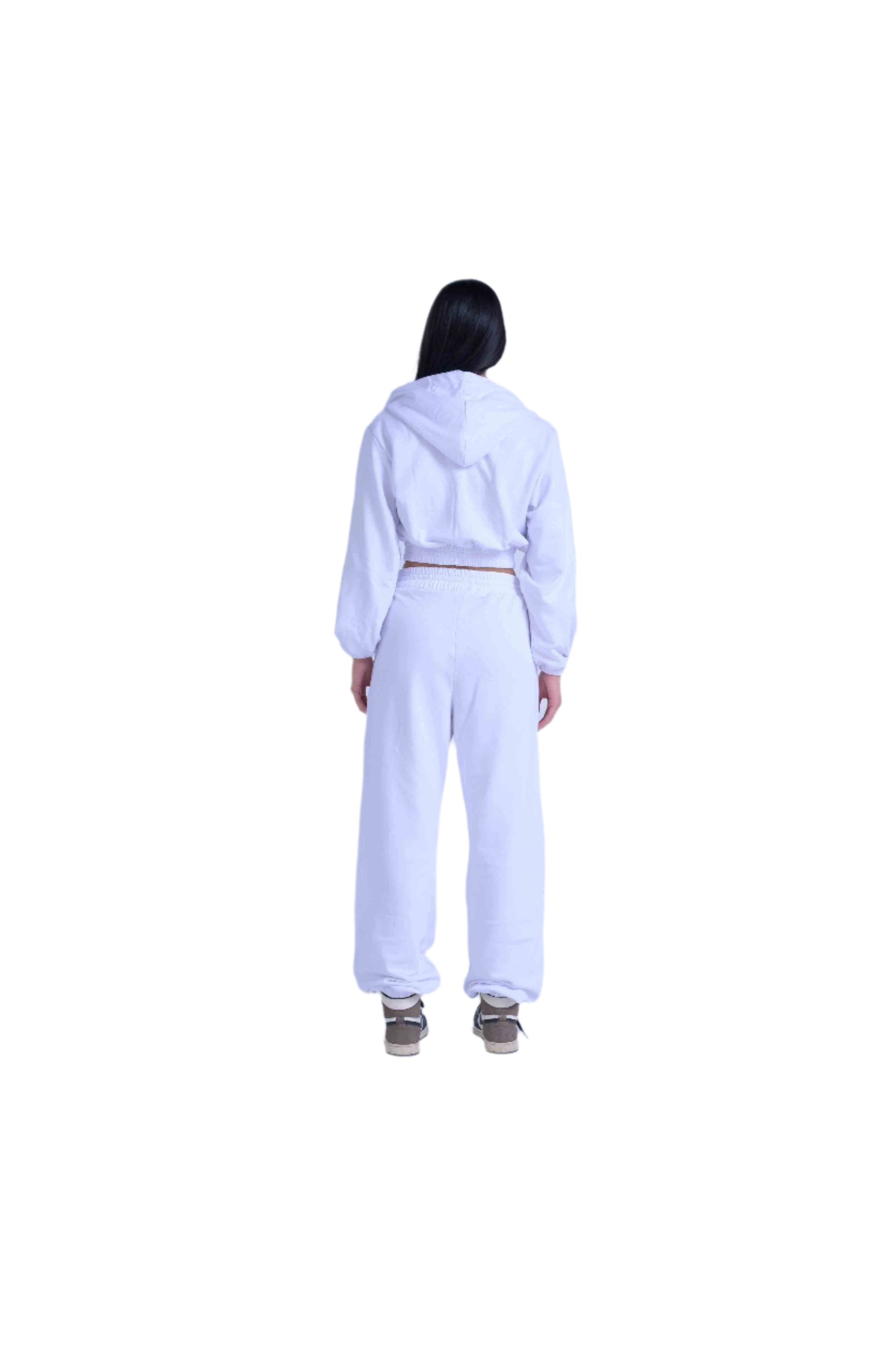 Basic Cropped Zip Hoodie